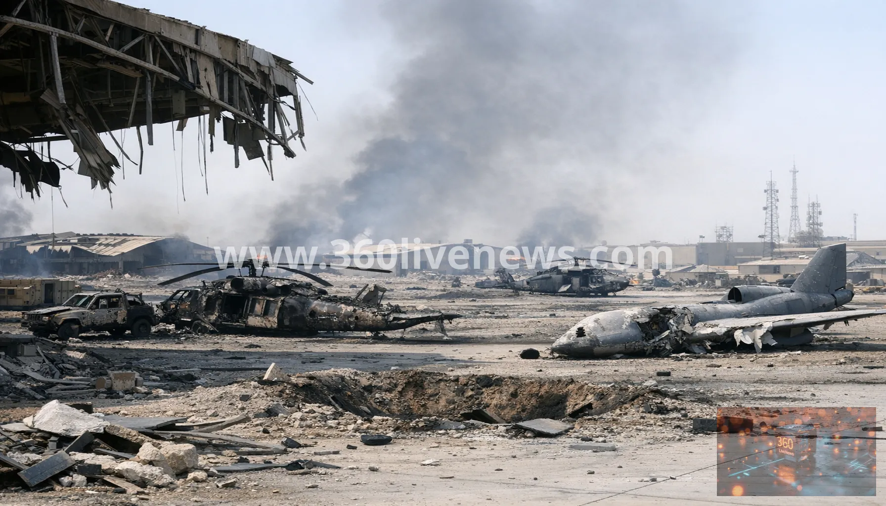 Leaked photos show extensive damage at US bases in the Gulf after Iranian strikes