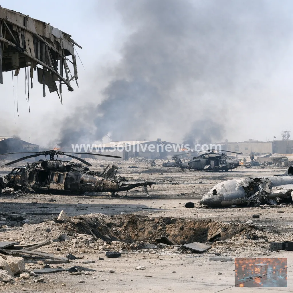 Leaked photos show extensive damage at US bases in the Gulf after Iranian strikes