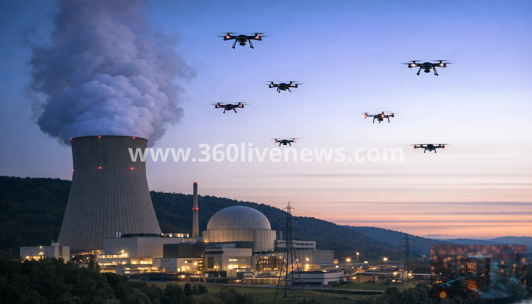 Seven drones spotted near Switzerland's Gösgen nuclear power plant, police say