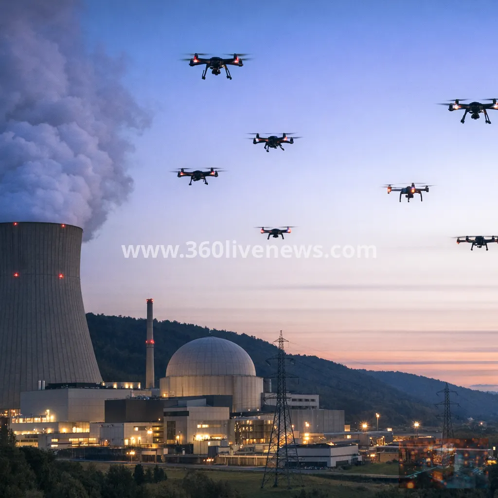 Seven drones spotted near Switzerland's Gösgen nuclear power plant, police say