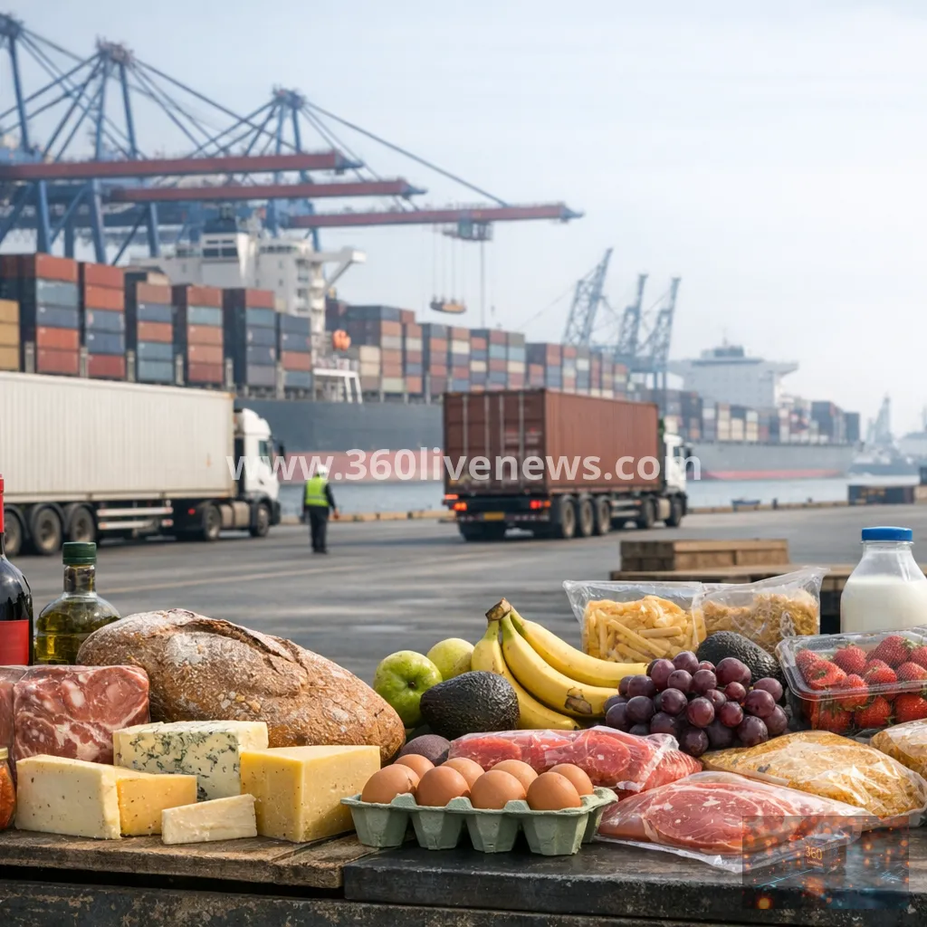 UK food and drink trade deficit hits largest since 2000 at more than £21bn