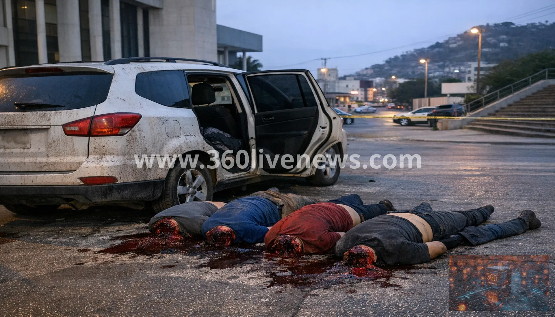 Four decapitated bodies found beside Guerrero state congress in Chilpancingo