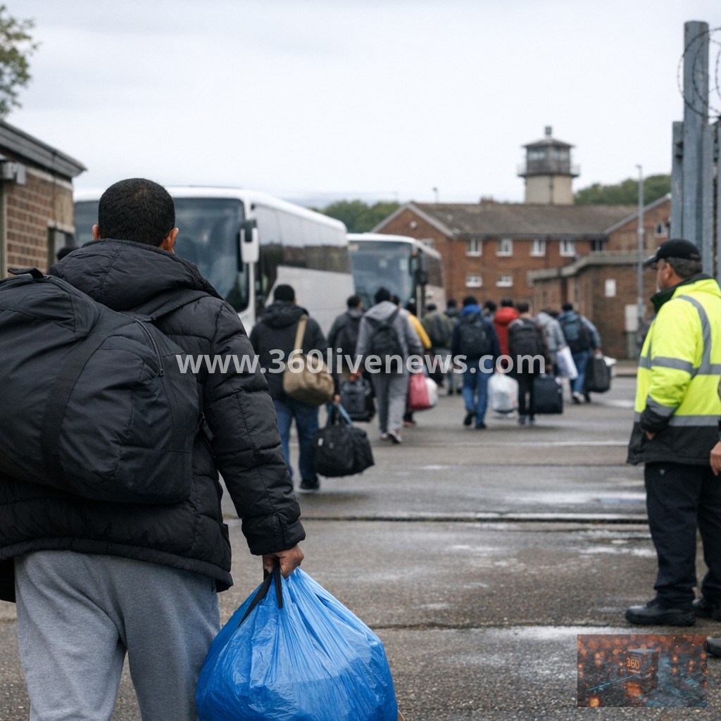 UK Moves Hundreds of Asylum Seekers from Hotels to Military Barracks
