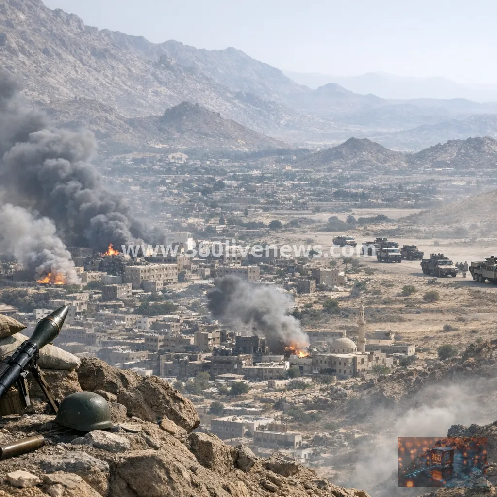 Yemeni government says it carried out nine air strikes in Taiz as fighting continues south of city