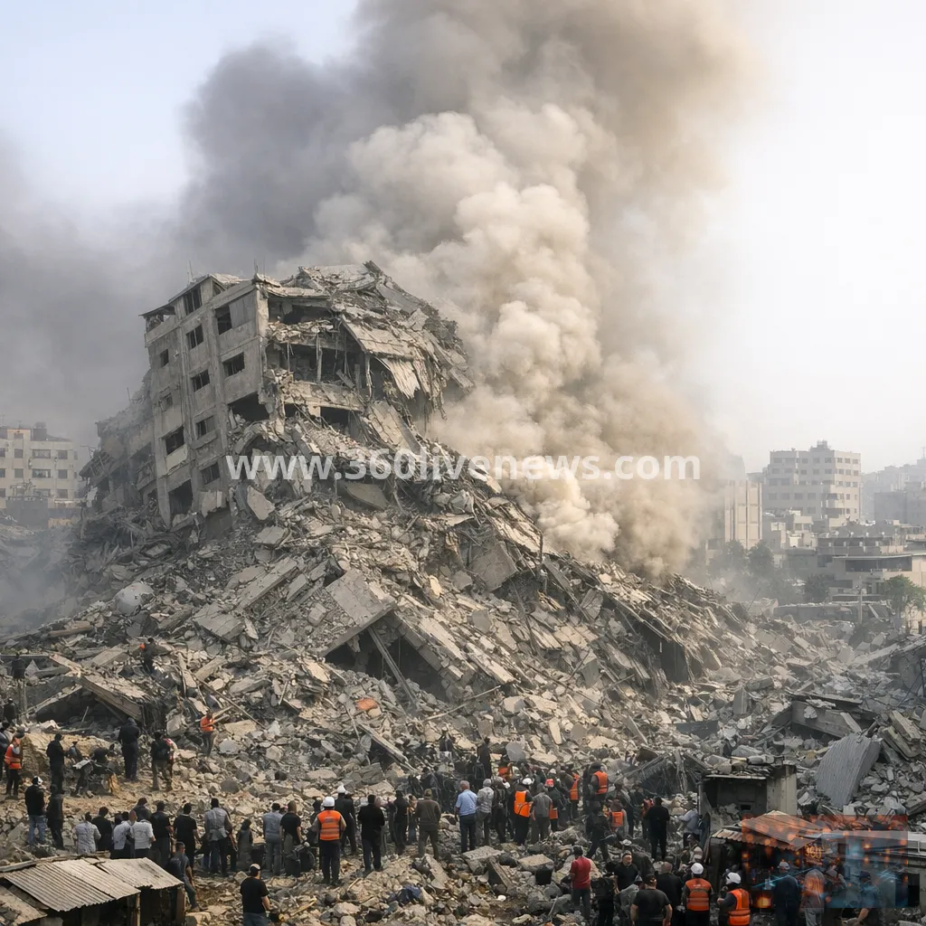At least 20 killed as war-damaged Gaza City building collapses amid rescue efforts