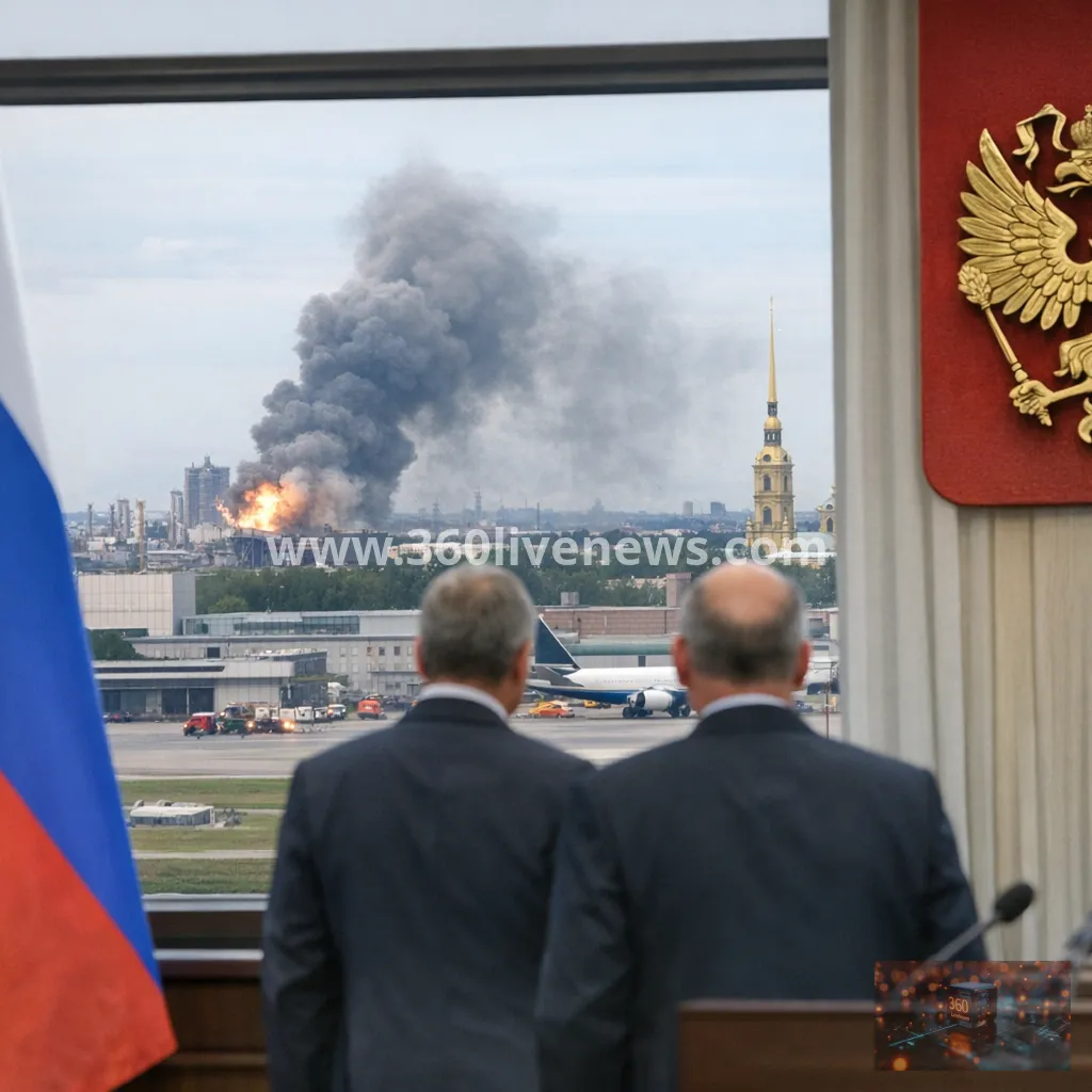 Ukrainian drone attack on St Petersburg kills 1 and hits oil and logistics sites