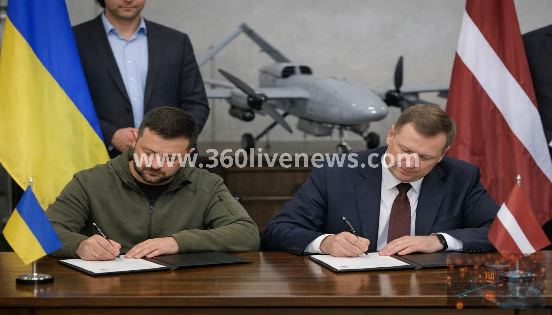 Ukraine and Latvia sign drone cooperation deal in Tallinn