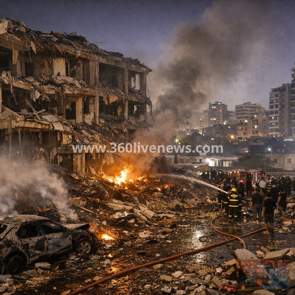 Israel bombs Beirut's southern suburbs after ceasefire period