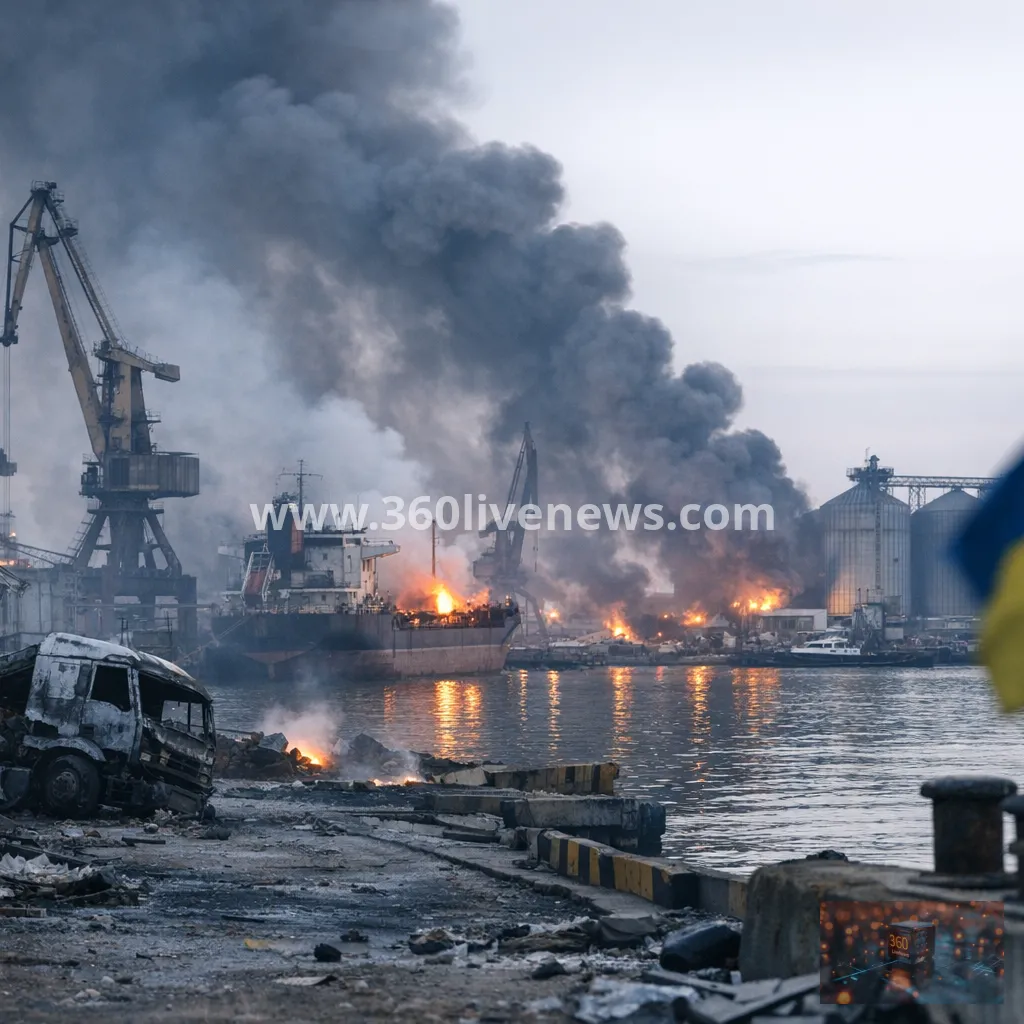 Russian strikes hit Ukrainian port infrastructure and vessels as deaths rise in Mykolaiv, Kherson and Odesa