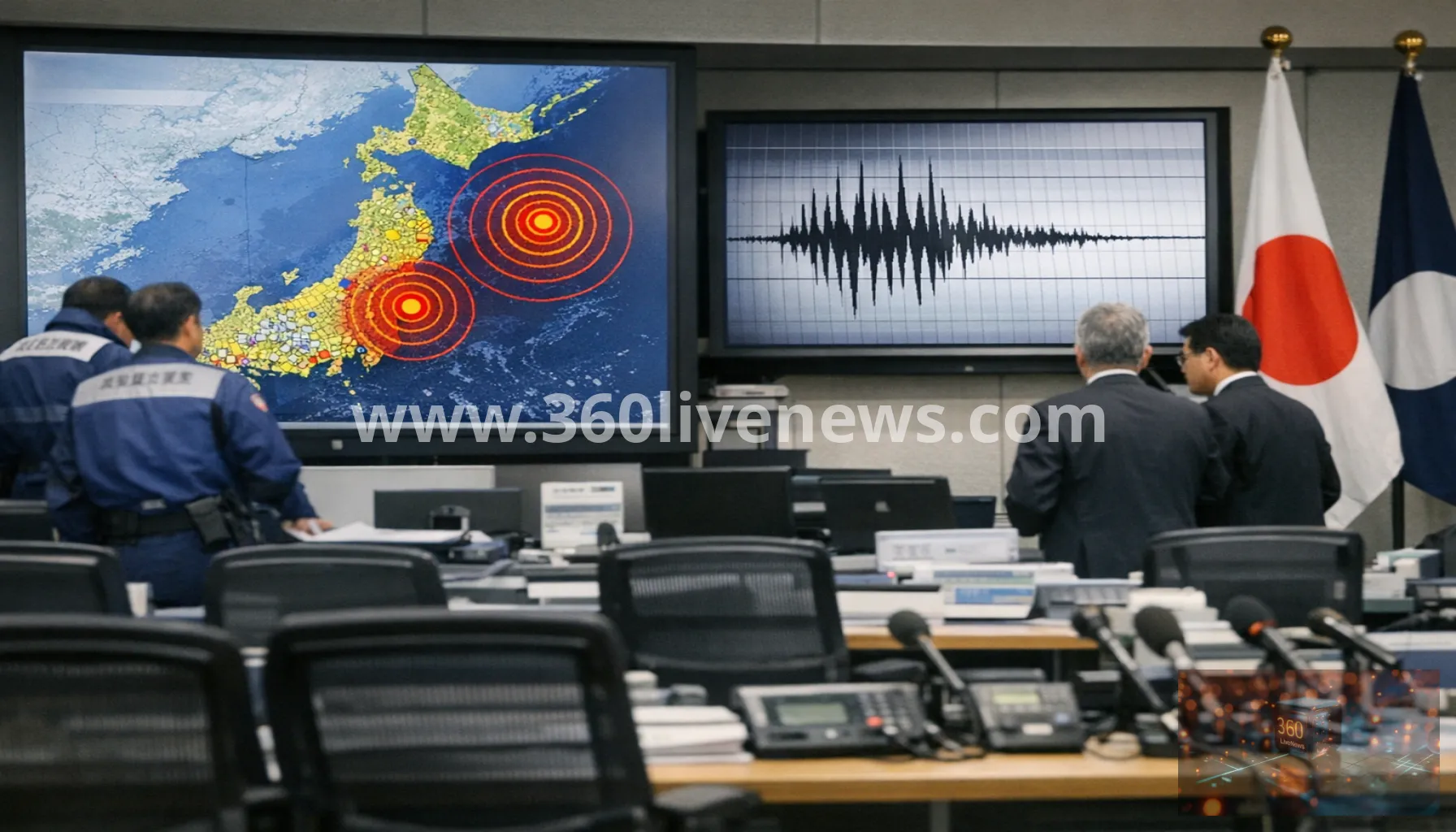 Two magnitude 5.9 earthquakes hit Japan's east and north, injuring at least 37