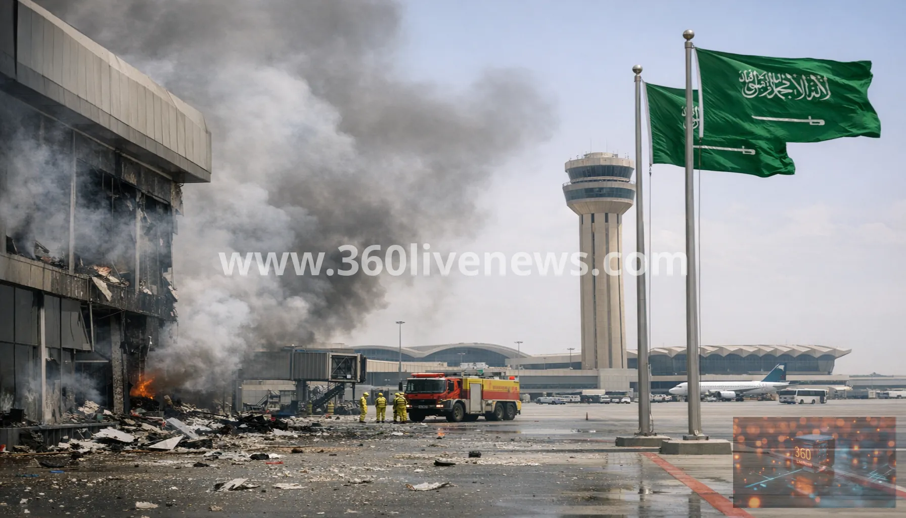 Riyadh airport hit again as one killed and 11 injured in second strike in two days