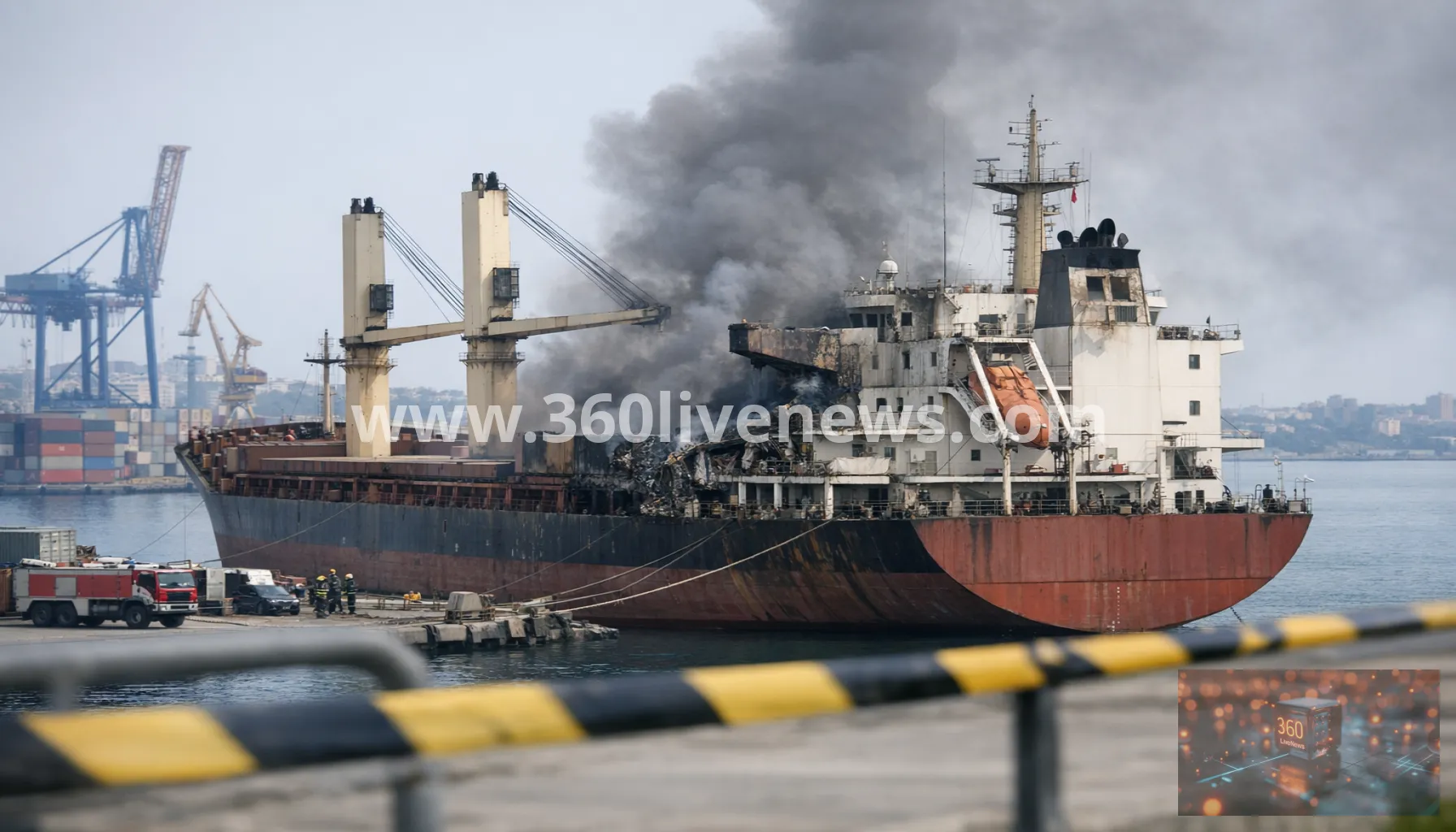 Russian strike on cargo ship in Odesa kills captain