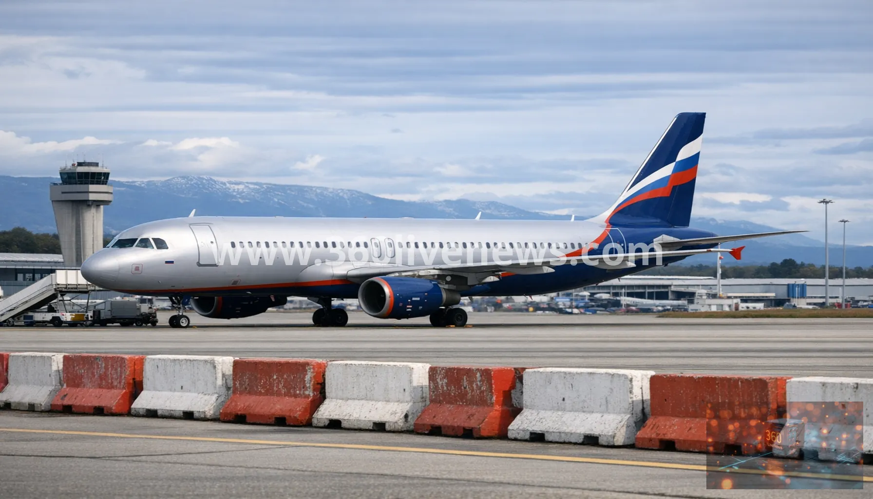 Russian Aeroflot plane remains stranded at Geneva airport after sanctions ban flights