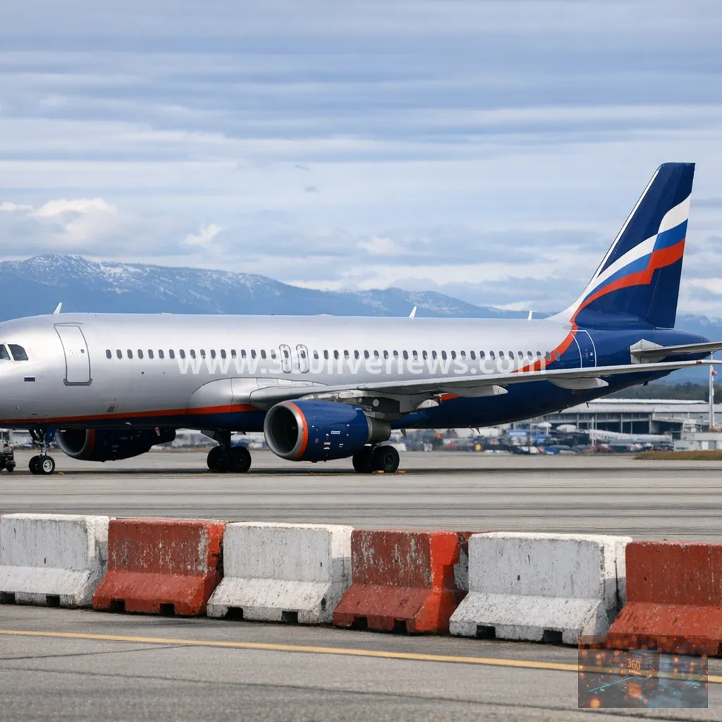 Russian Aeroflot plane remains stranded at Geneva airport after sanctions ban flights