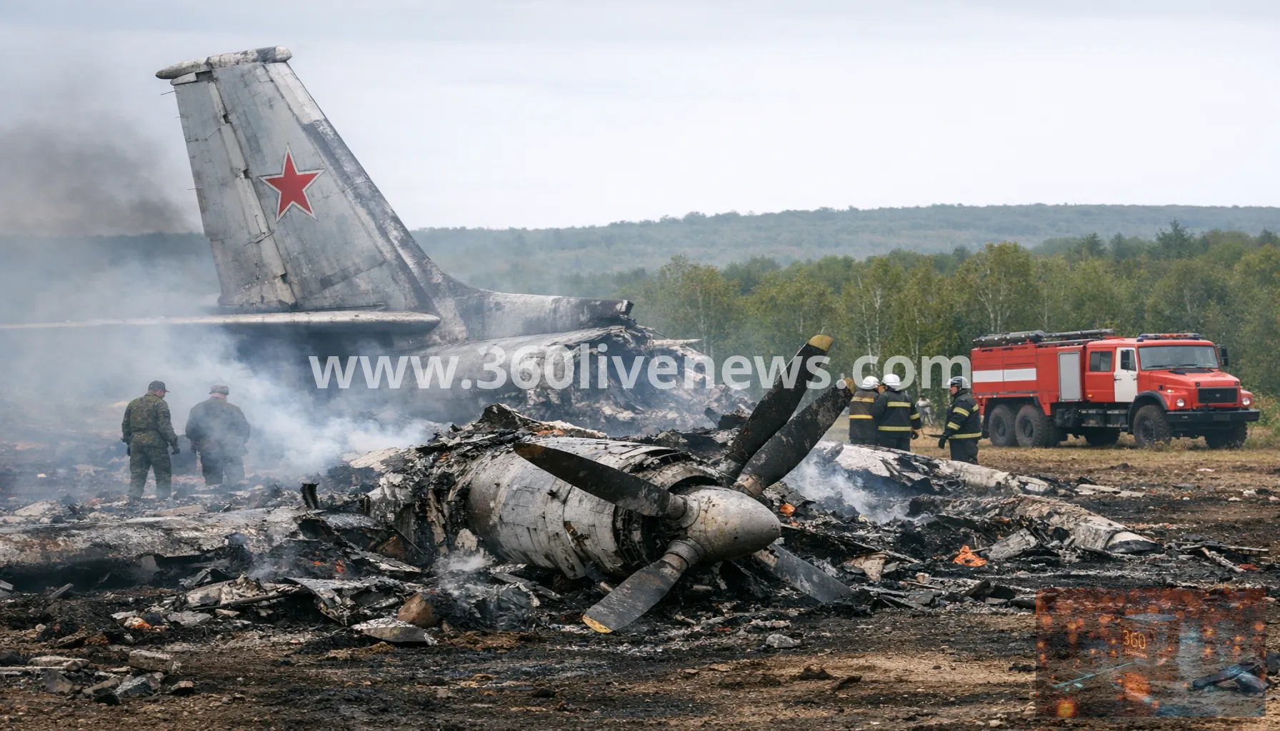 Russian Tu-95 bomber crashes in Amur region during training flight, killing six crew members