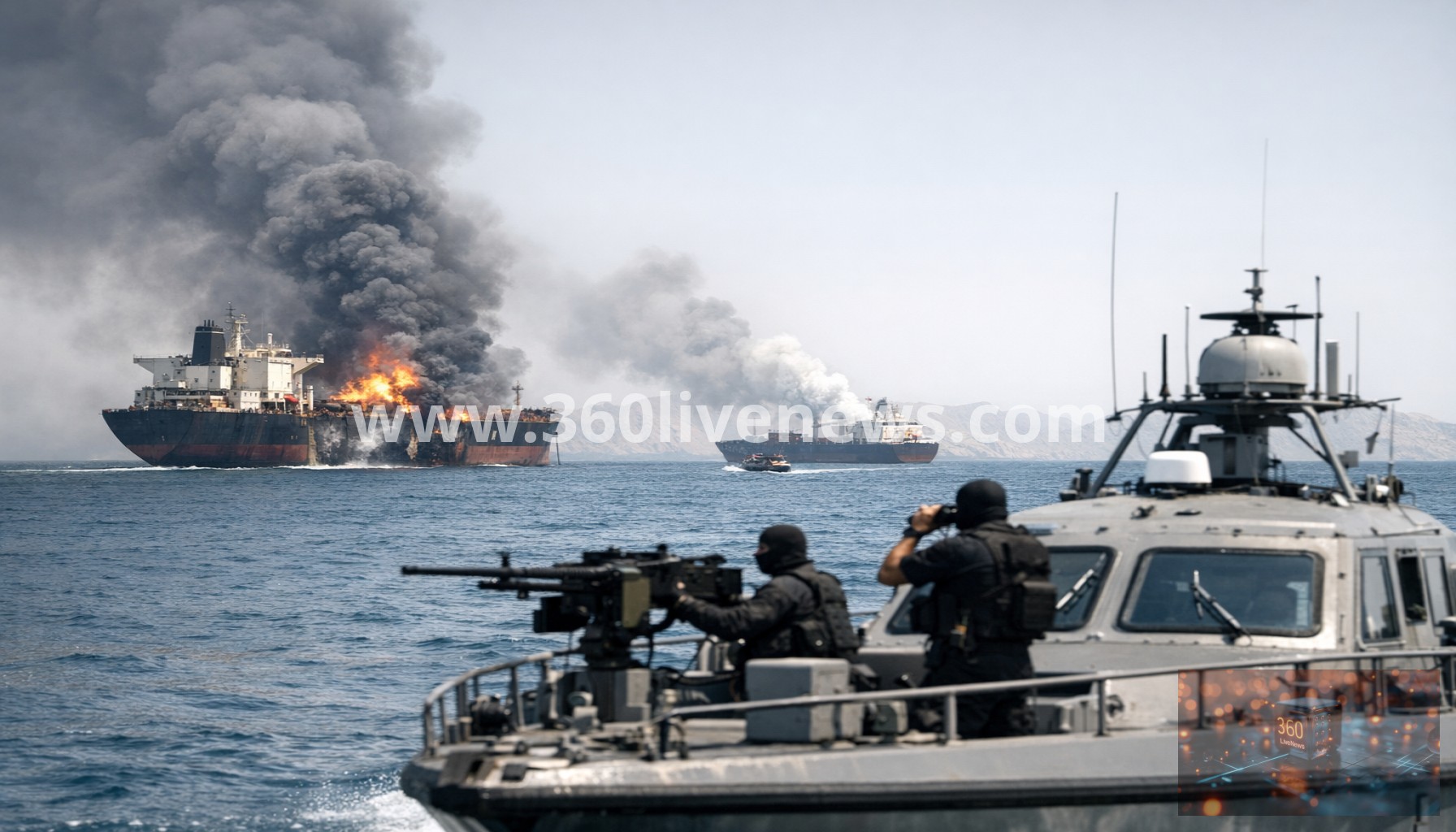 Iran renews attacks on vessels in Strait of Hormuz, halting traffic