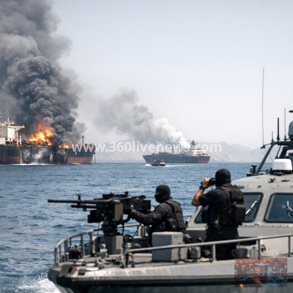 Iran renews attacks on vessels in Strait of Hormuz, halting traffic