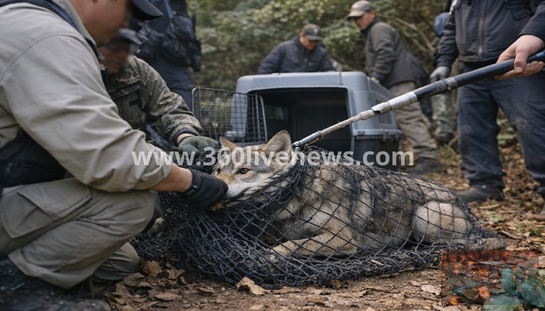 Runaway wolf captured after nine-day search in South Korea