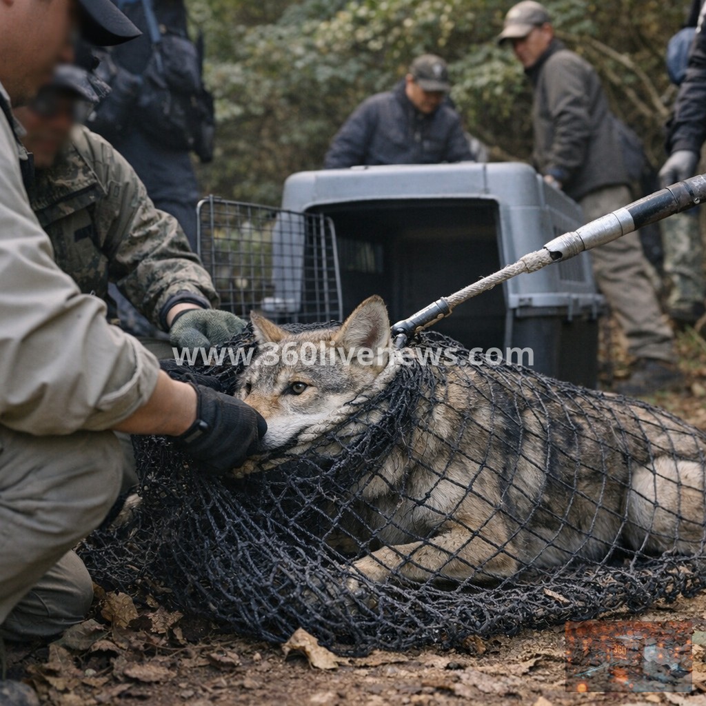 Runaway wolf captured after nine-day search in South Korea