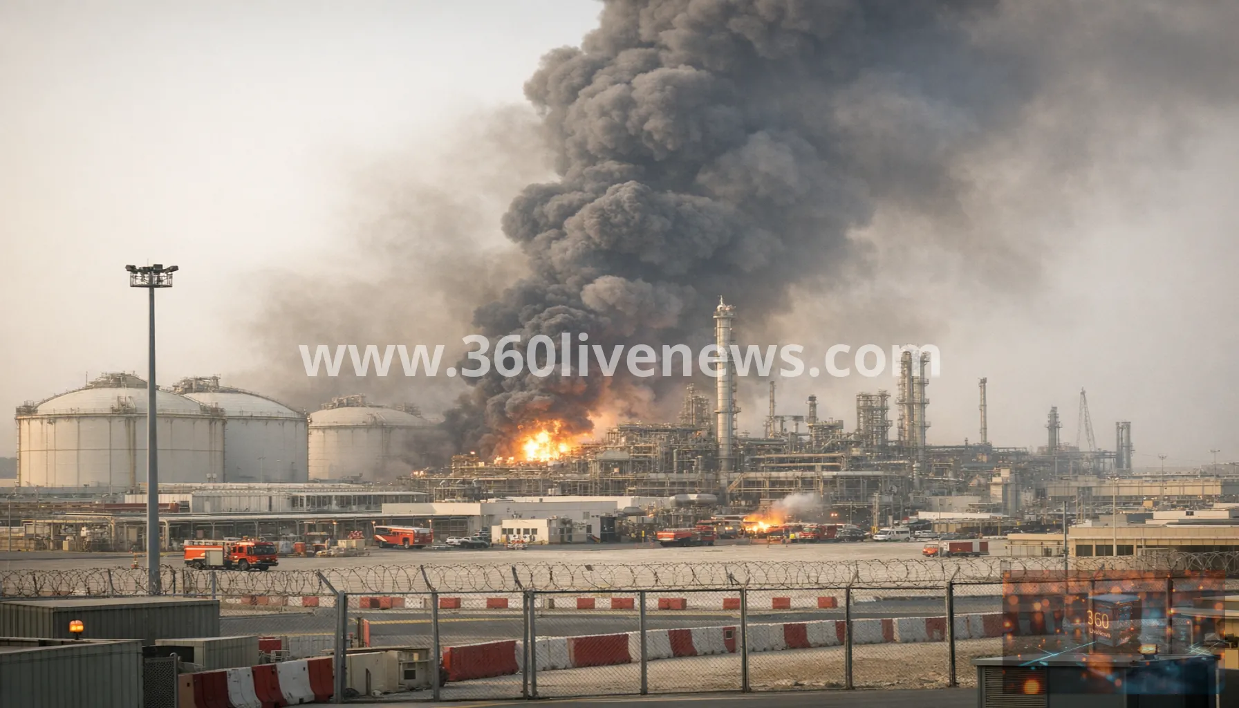 Explosion at Qatar's Ras Laffan LNG hub leaves 54 injured, 18 missing as search continues