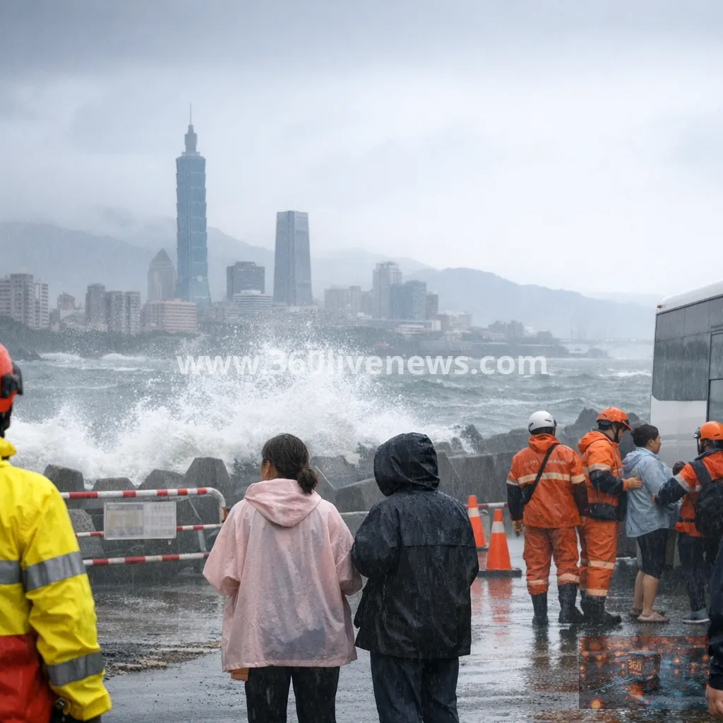 Typhoon Champi shuts Taiwan as casualties rise and power outages spread
