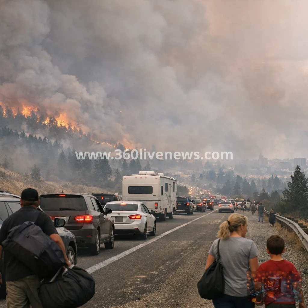 Washington state wildfires force mass evacuations around Spokane