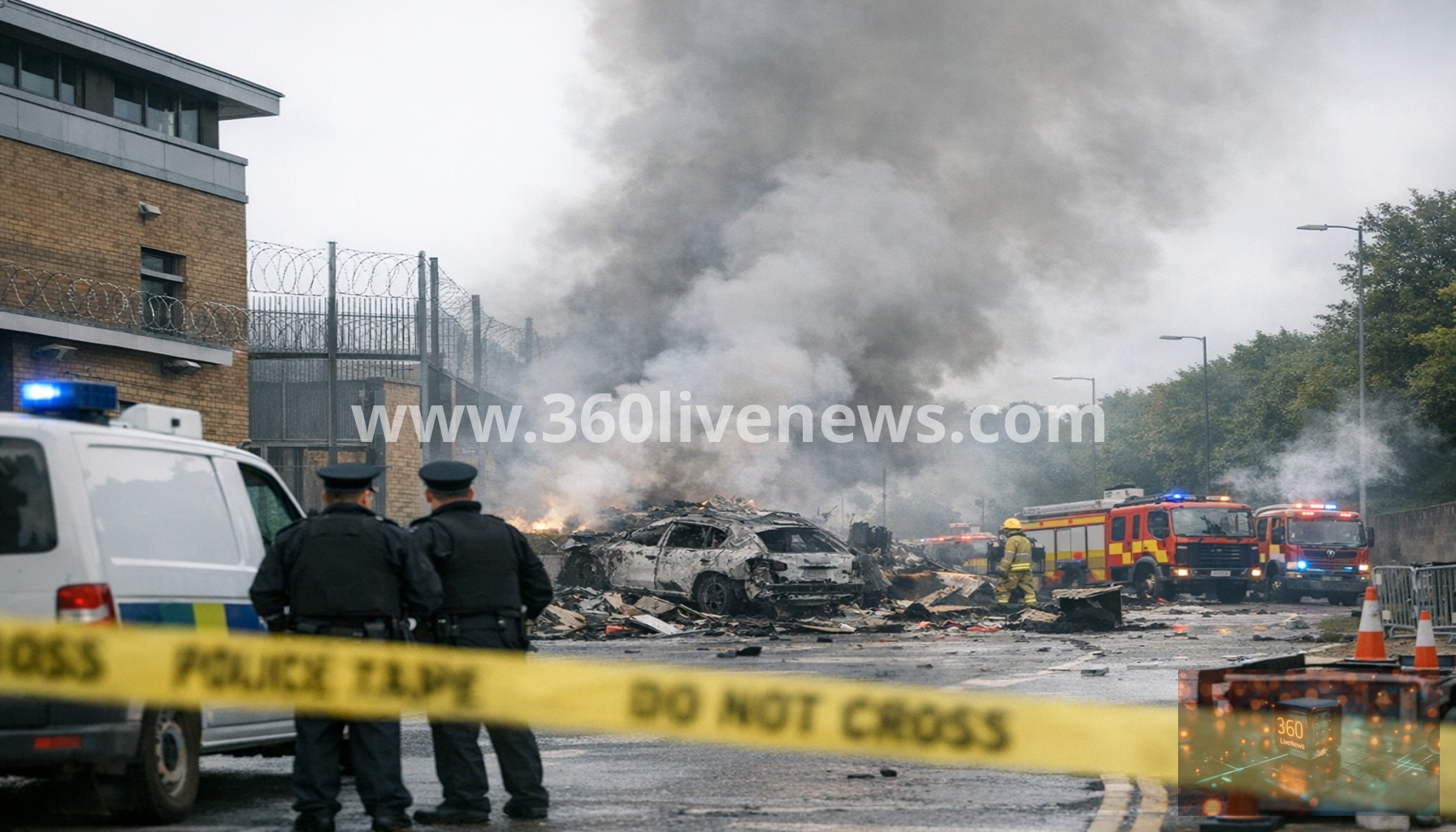 Explosion Near Police Station in Dunmurry, Northern Ireland