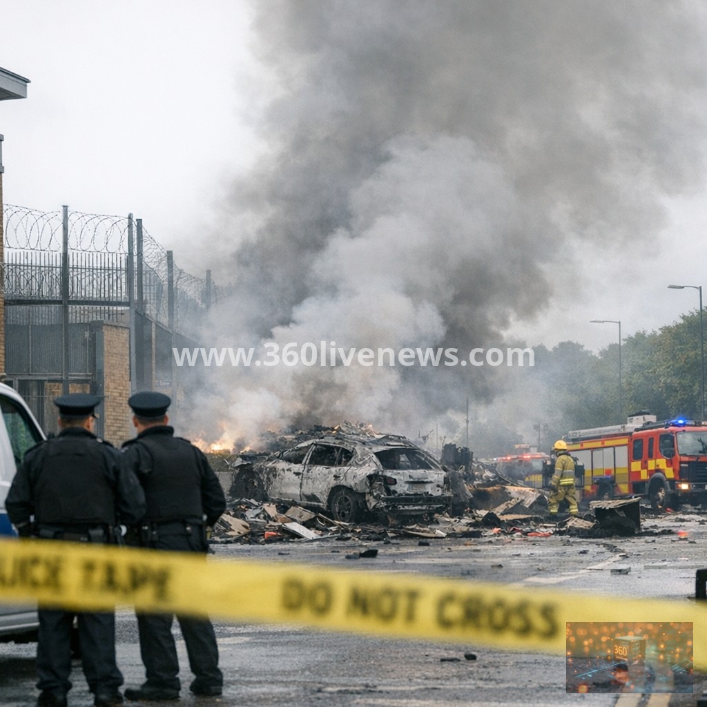 Explosion Near Police Station in Dunmurry, Northern Ireland