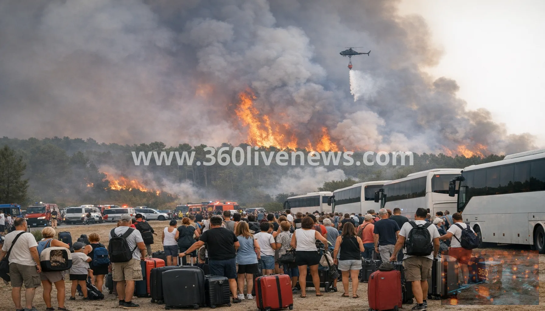 More than 20,000 evacuated as wildfire advances near Bordeaux