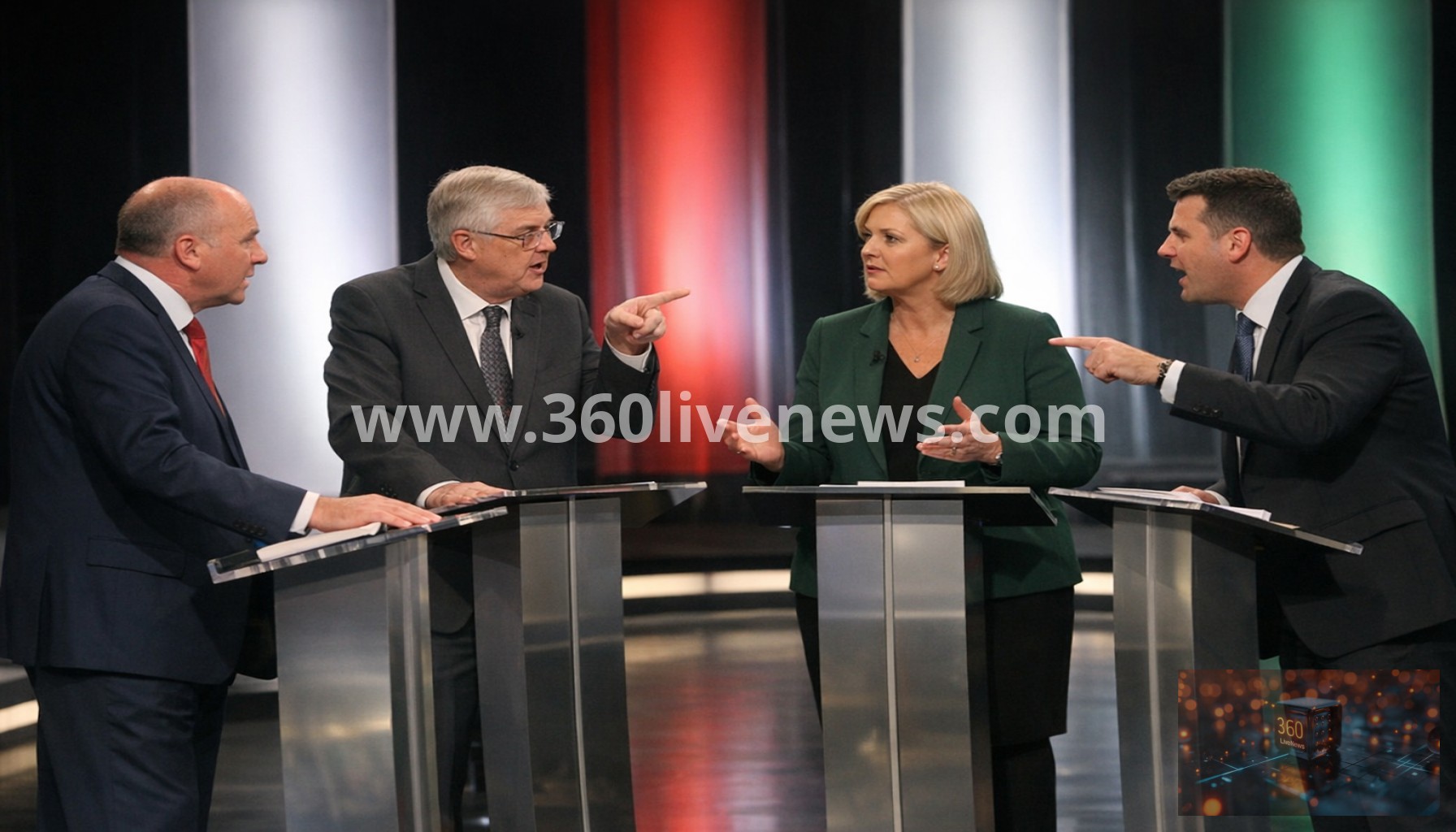 Heated Welsh election debate over immigration and party policies