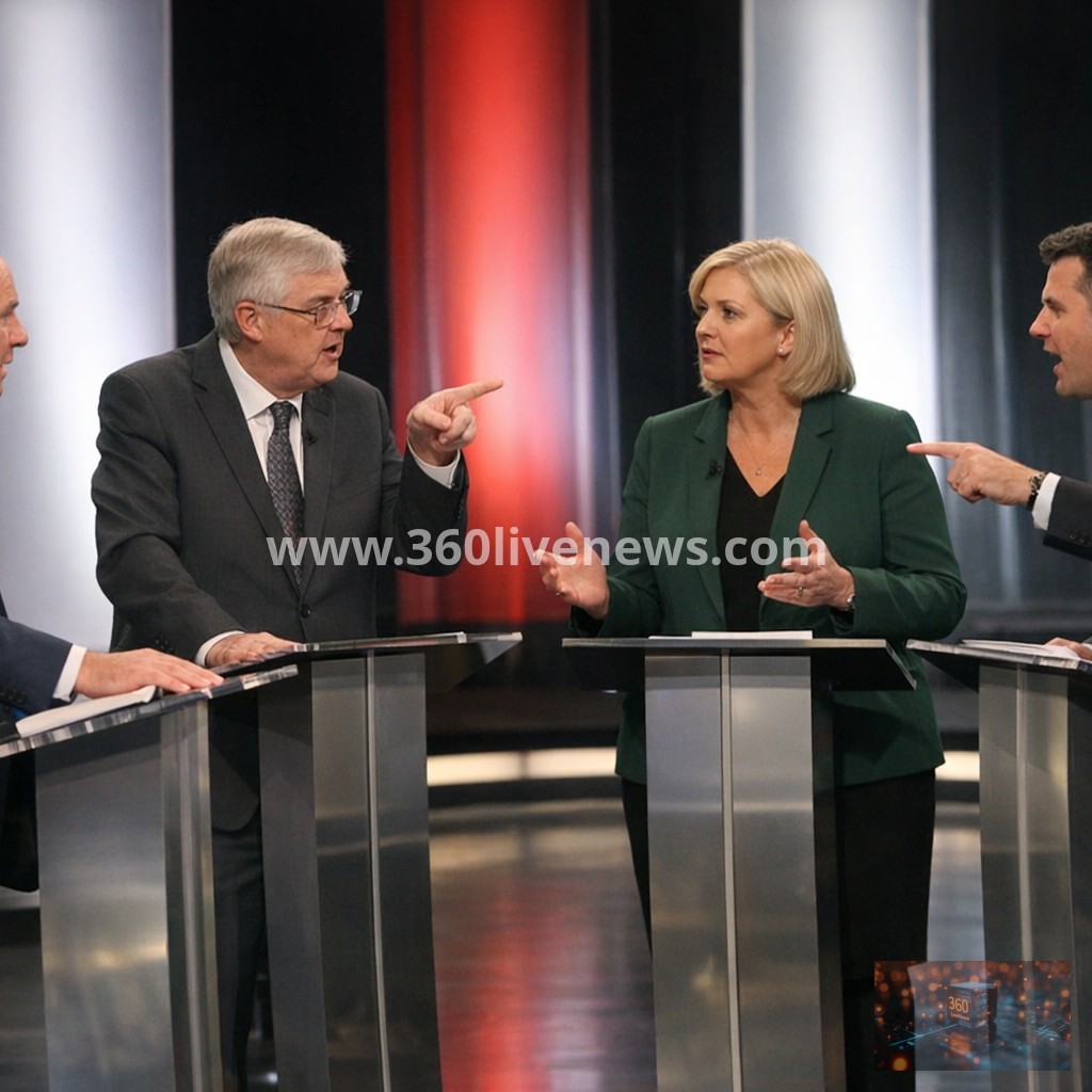 Heated Welsh election debate over immigration and party policies