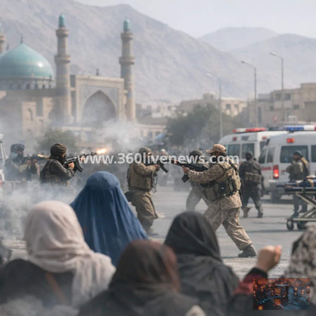 Taliban fire on Herat protest over arrests of women for dress-code violations