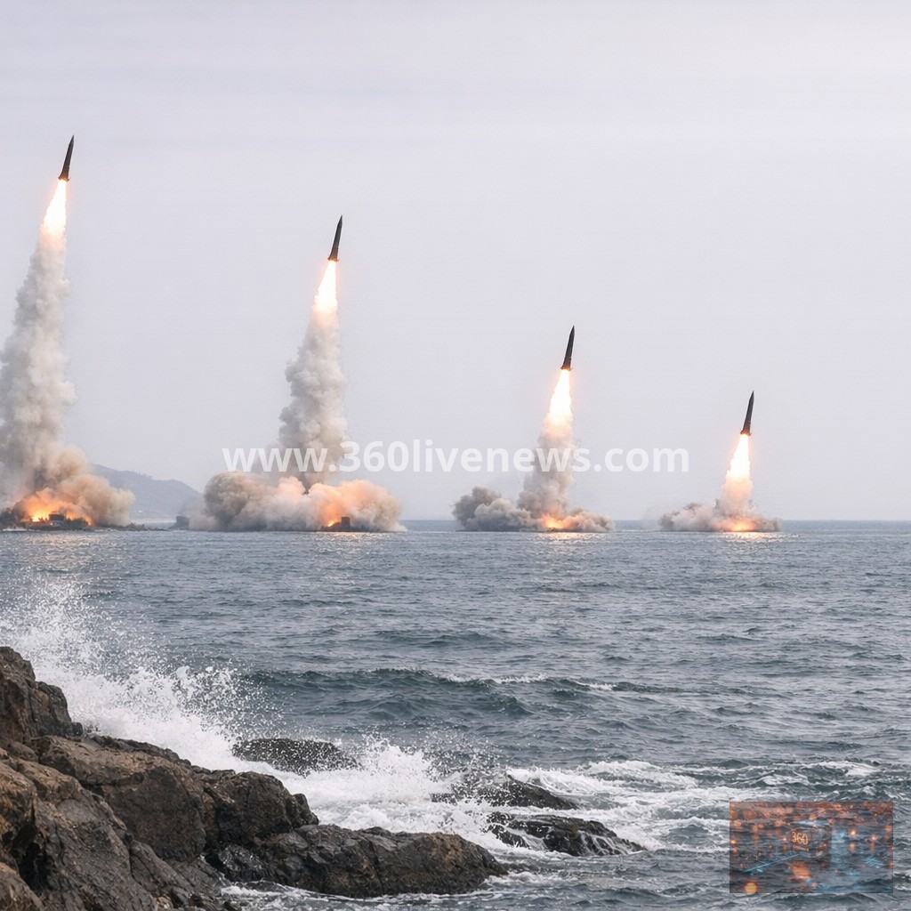 North Korea fires multiple short-range ballistic missiles into East Sea