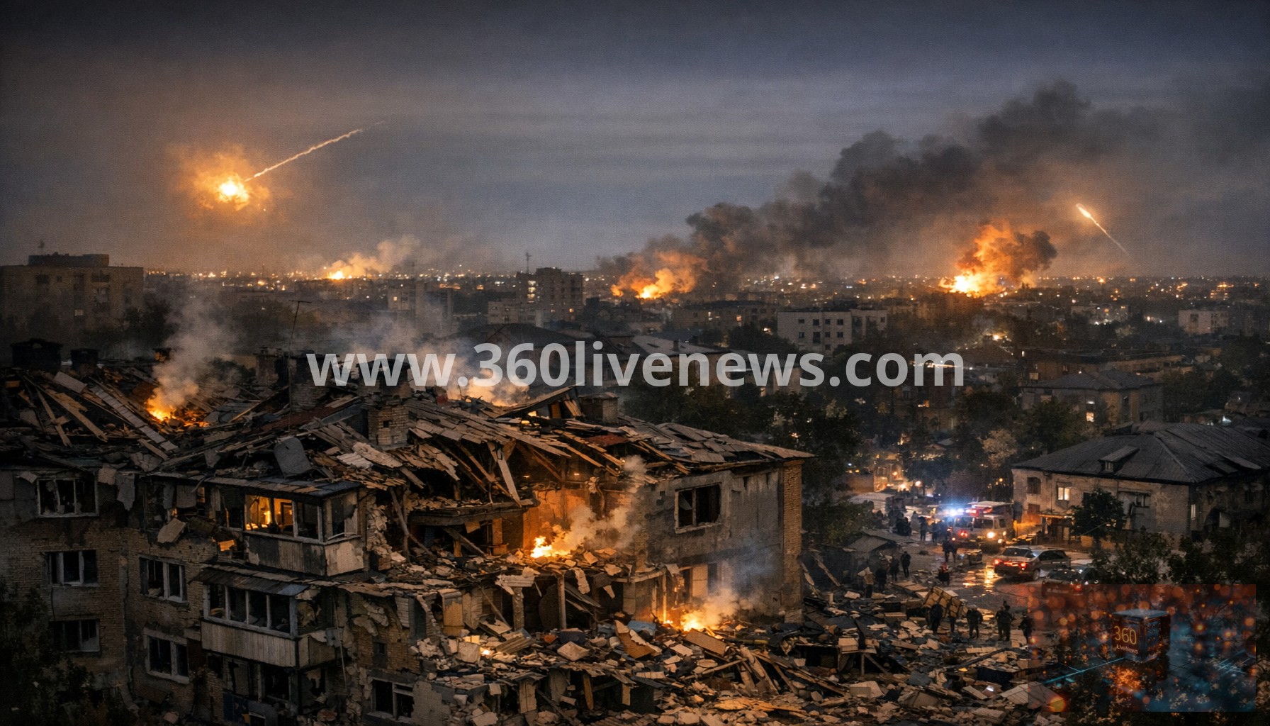 Russia launches major nighttime barrage on Ukraine