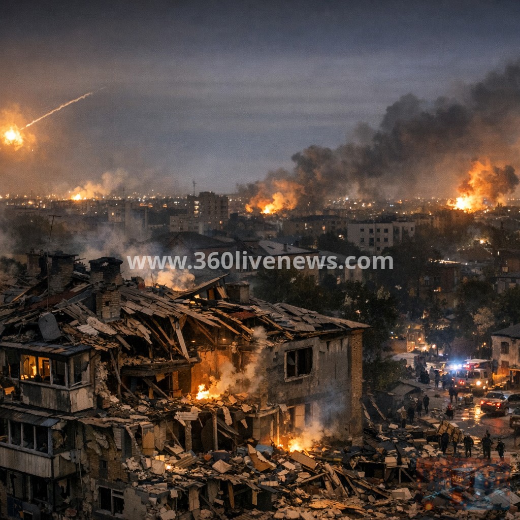 Russia launches major nighttime barrage on Ukraine