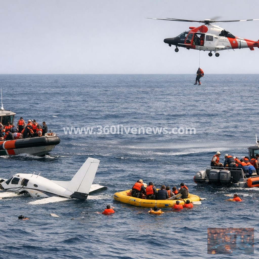 11 rescued after private plane crashes into Atlantic off Florida coast