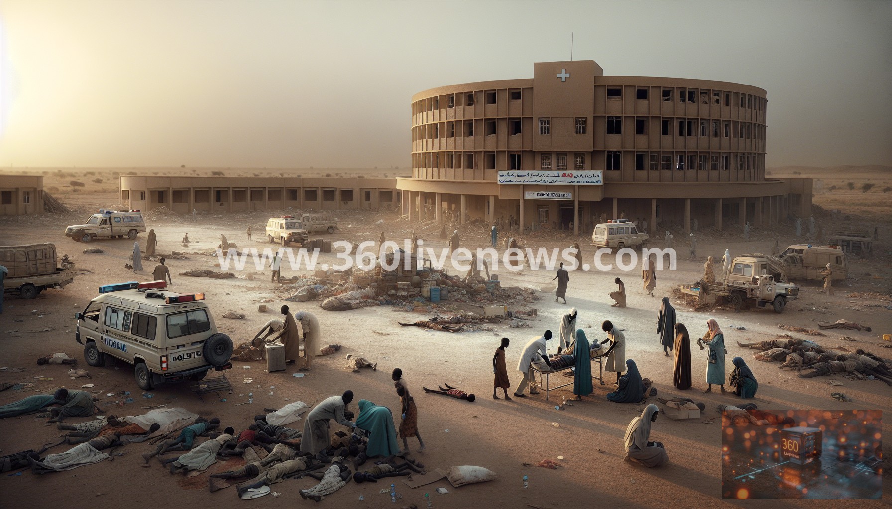 Attack on Darfur hospital results in dozens of deaths, including at least 13 children, amid ongoing Sudan conflict