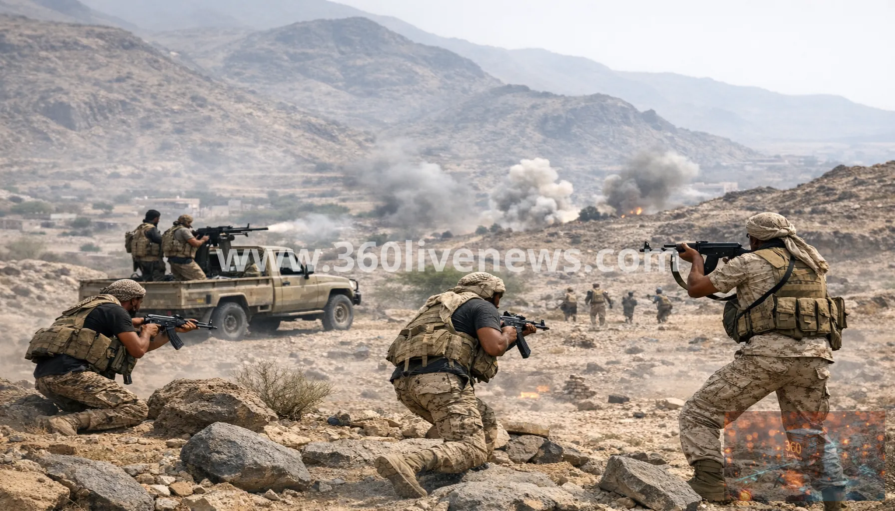 Yemeni government forces launch offensive to retake strategic al-Waziiya district in Taiz