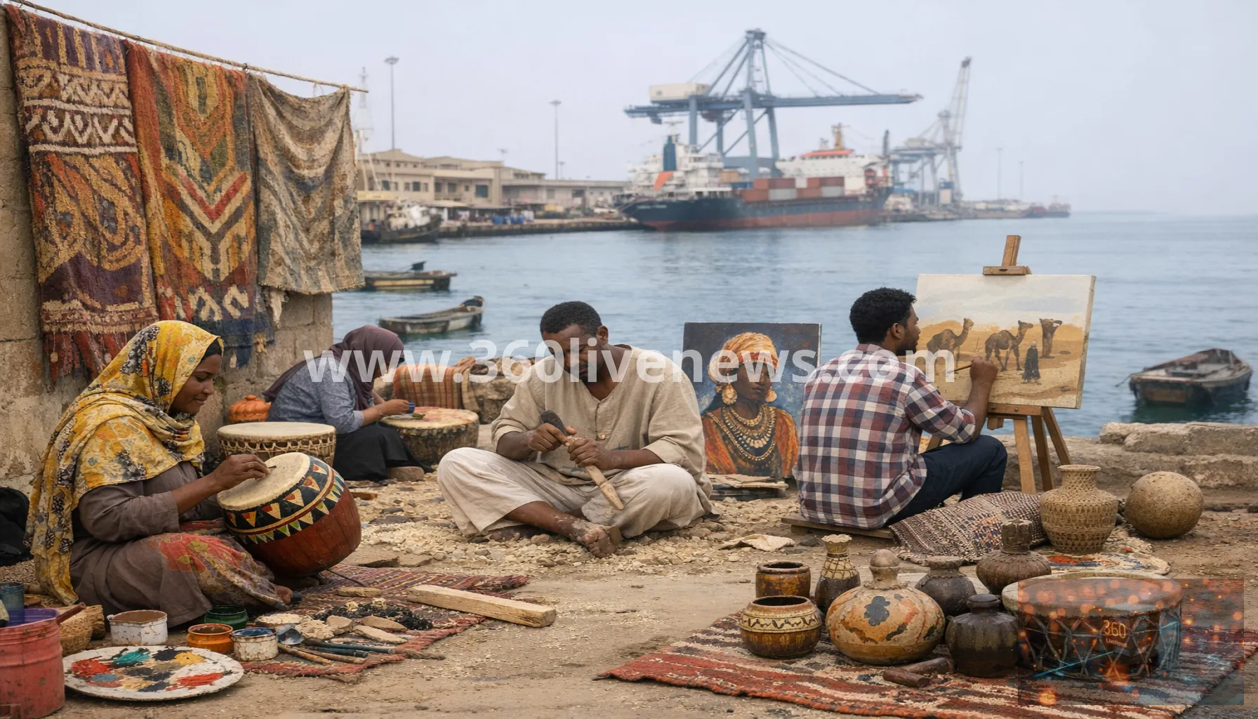 Sudanese artists in Port Sudan work to preserve culture after war destroys studios