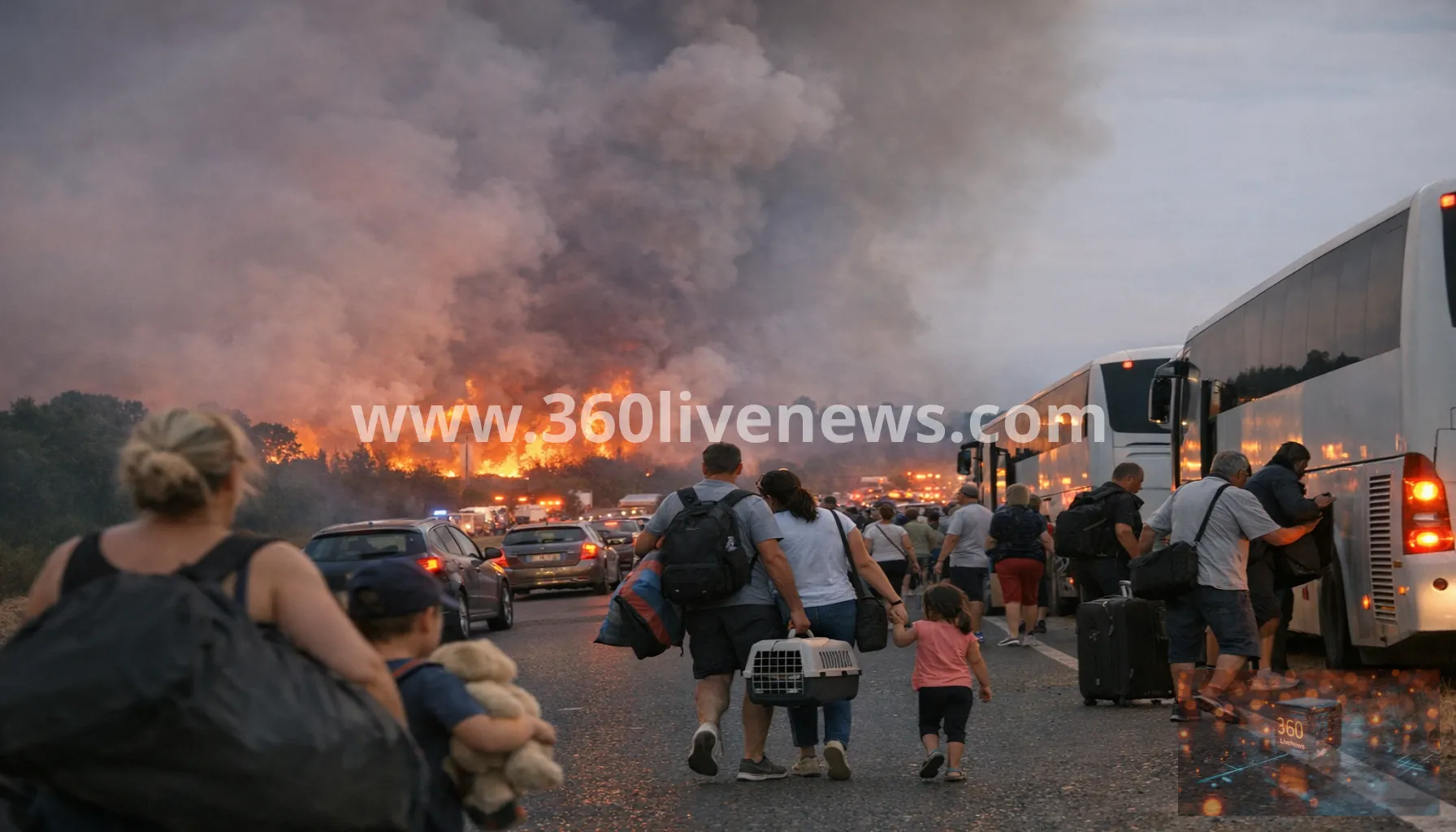 Southwest France wildfires intensify as blaze nears Bordeaux and evacuations rise