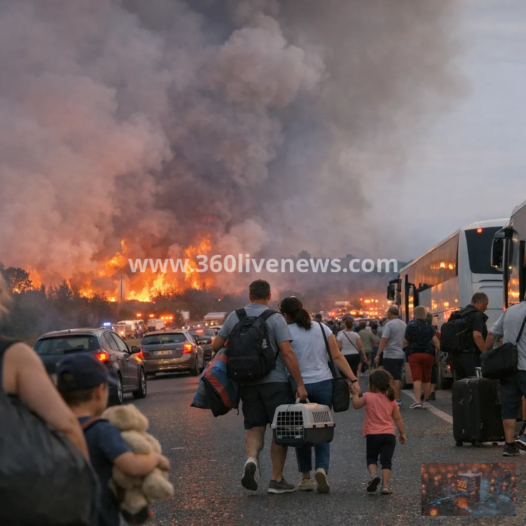 Southwest France wildfires intensify as blaze nears Bordeaux and evacuations rise