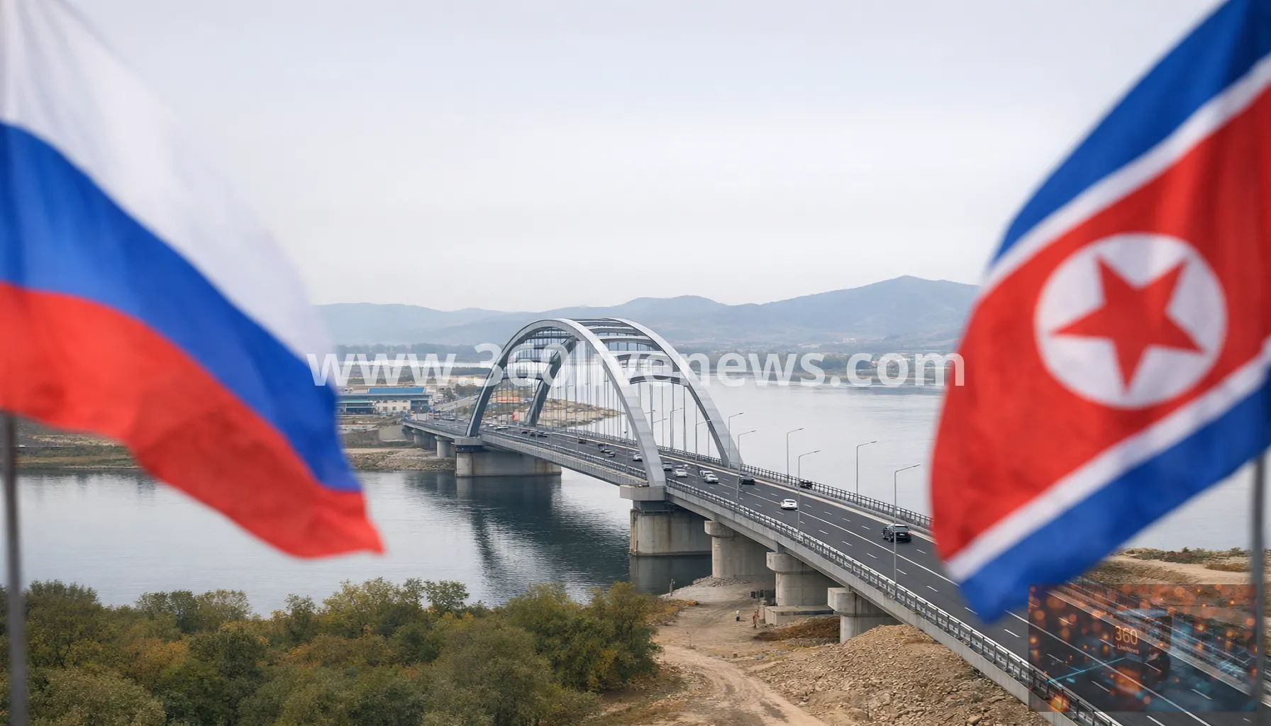 Russia and North Korea open first road bridge across their shared border