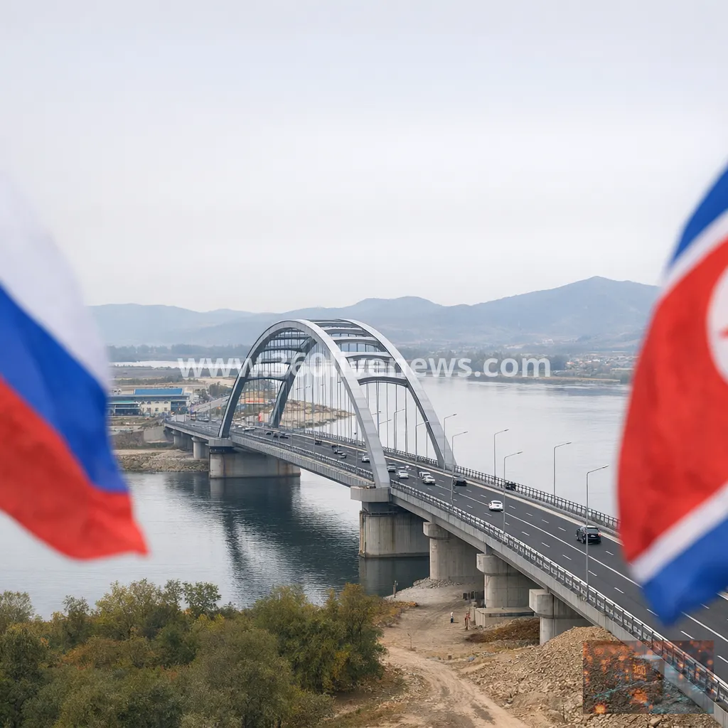 Russia and North Korea open first road bridge across their shared border