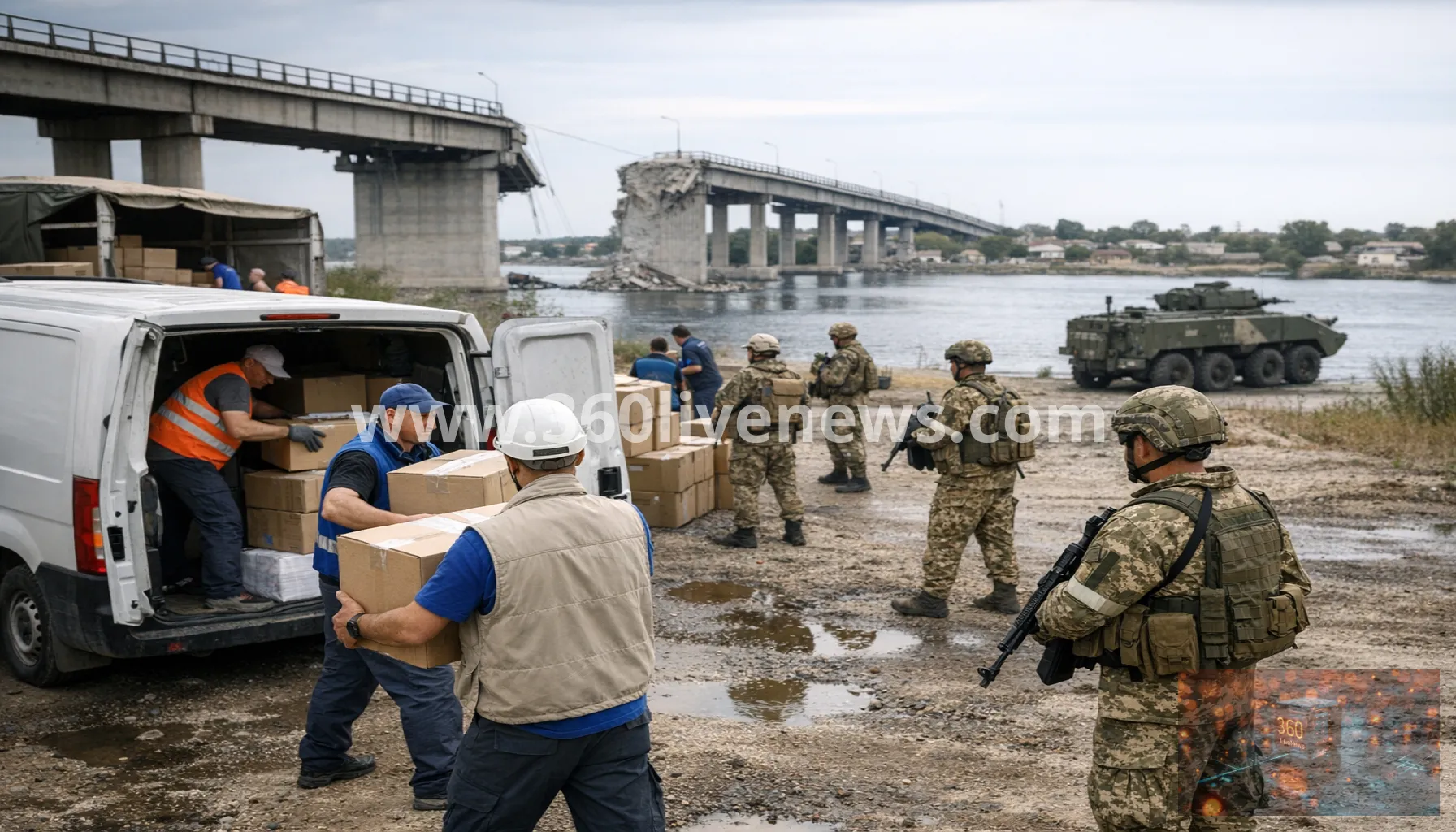 Russia pauses strikes in Kherson as Oleshky ceasefire takes effect for aid mission