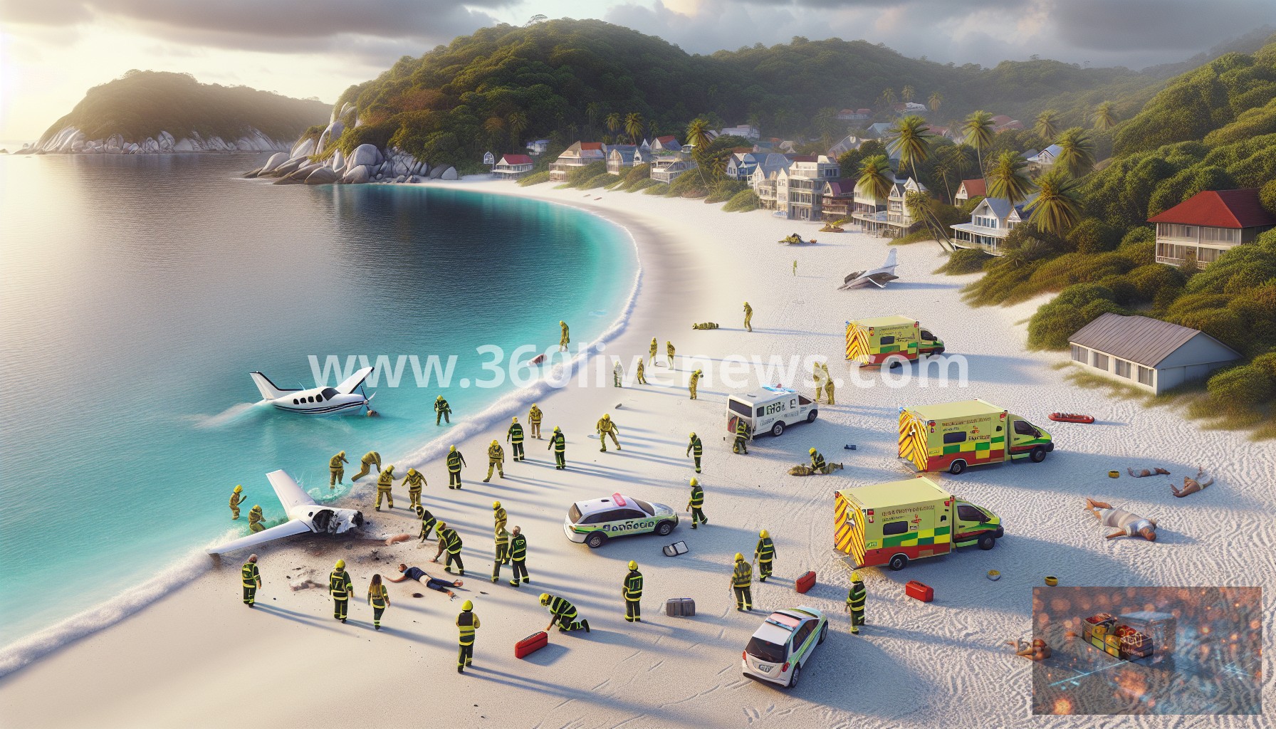 Light aircraft crashes at Broome's Town Beach, one person injured