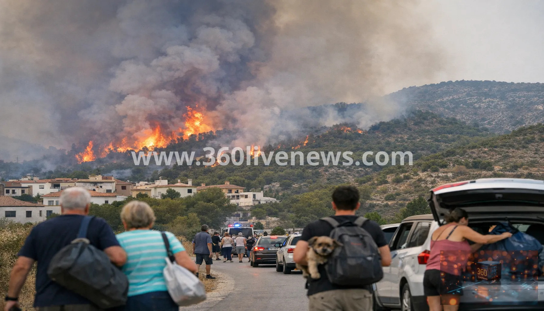 Wildfire in eastern Spain forces evacuations in Castellon