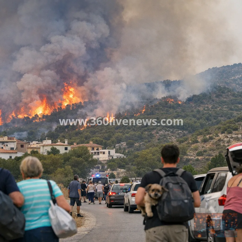 Wildfire in eastern Spain forces evacuations in Castellon