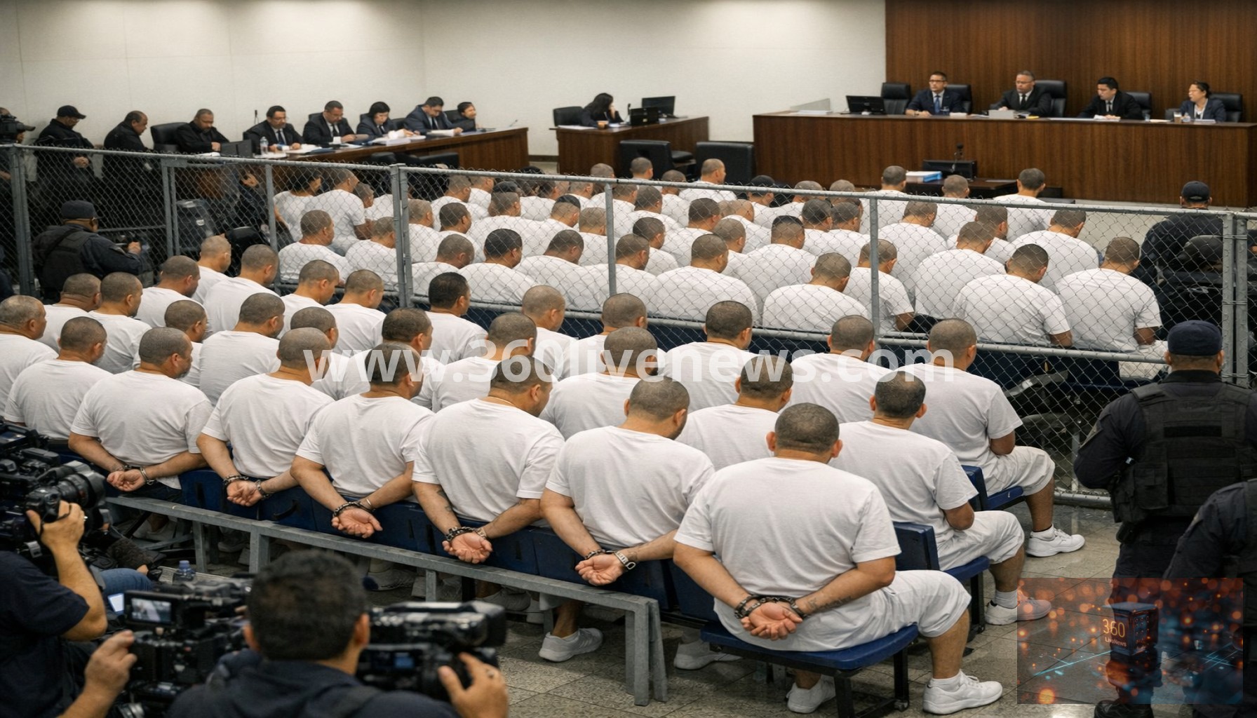 Mass trial begins for 486 alleged MS-13 gang leaders in El Salvador