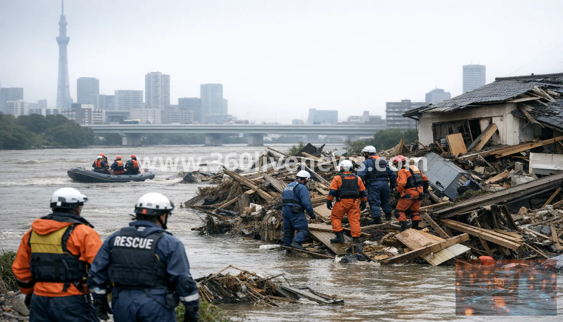 Typhoon Dujuan leaves at least four dead near Tokyo as rescue teams search for six missing