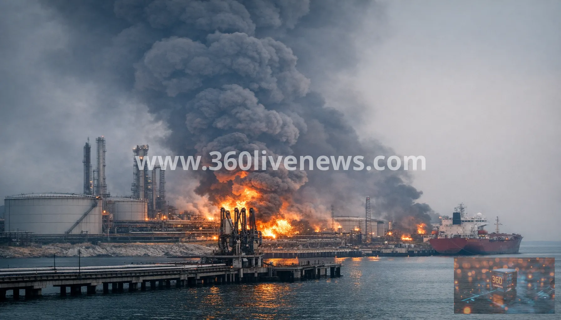 Ukraine drone strike hits Tamanneftegaz sea terminal in southern Russia